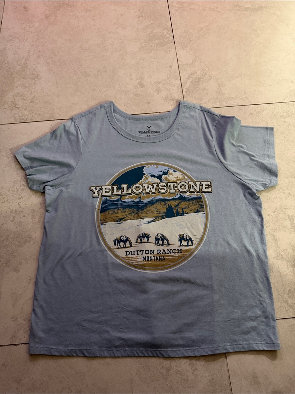 Dutton Ranch Light Blue Graphic Tee